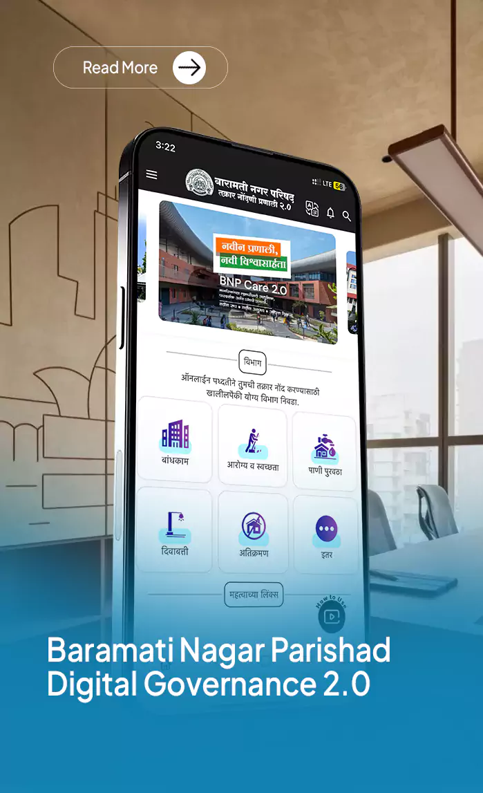 Baramati Nagar Parishad Digital Governance 2.O – Citizen Apps, Admin Monitoring & WhatsApp Chatbot